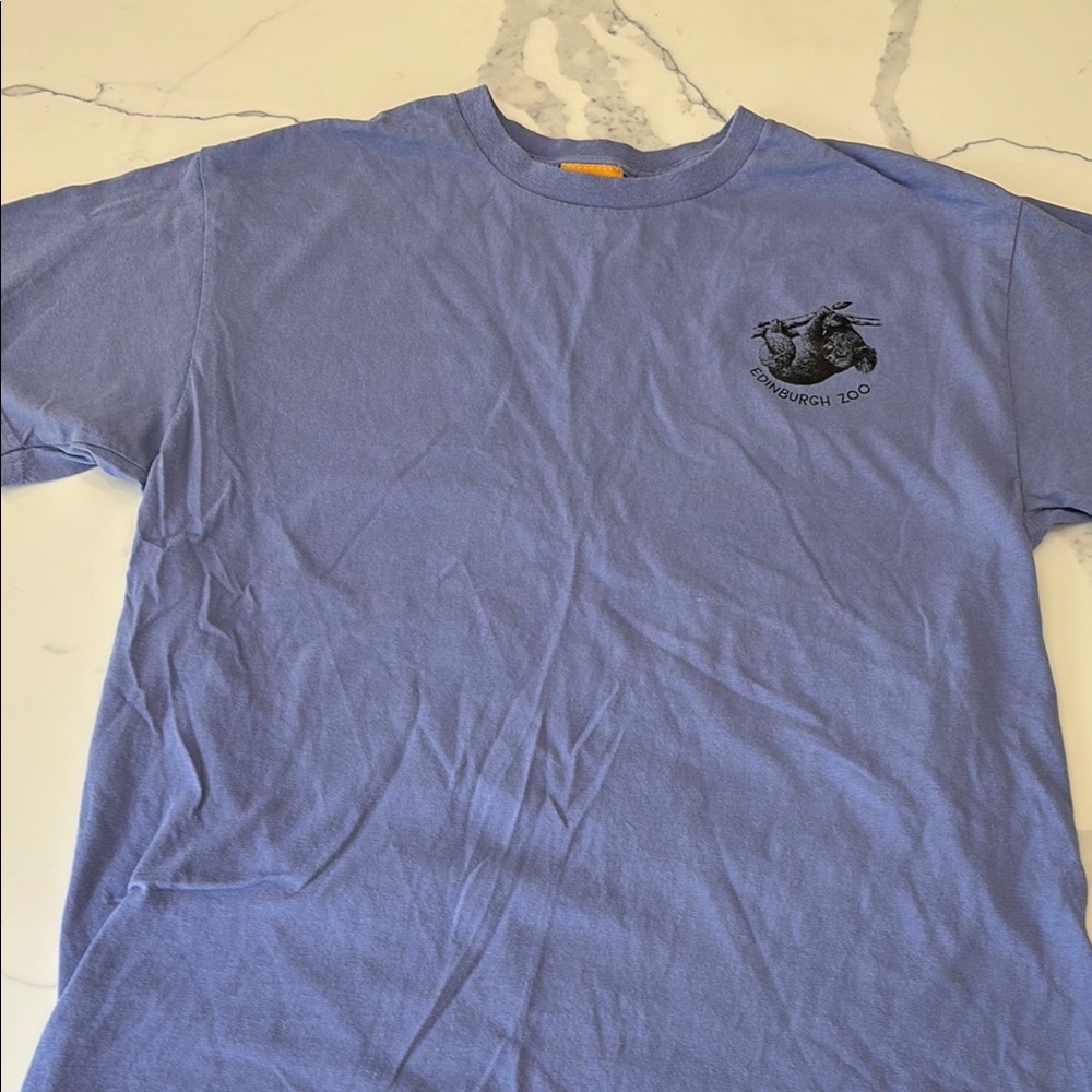 Blue Short Sleeve Crew Neck Tee
